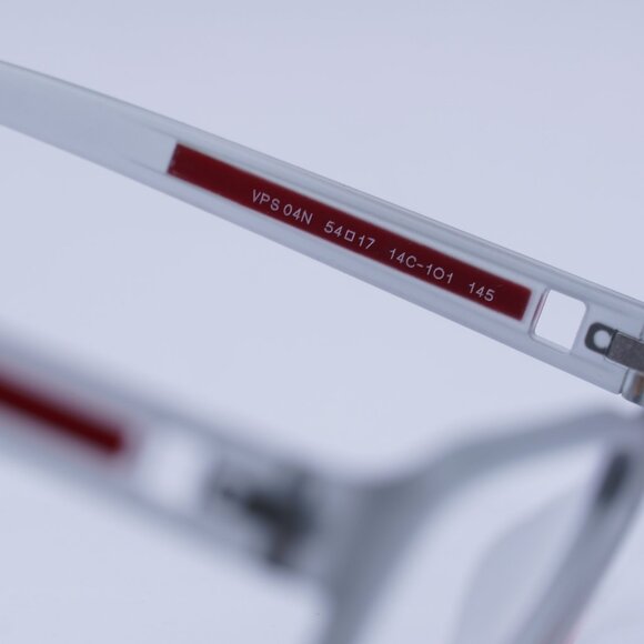 🕶️ New Prada Sport PS04NV 14C1O1 Eyeglasses - Grey Transparent Rubber Frame - Picture 7 of 10